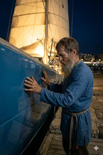 Batuska — night harbour